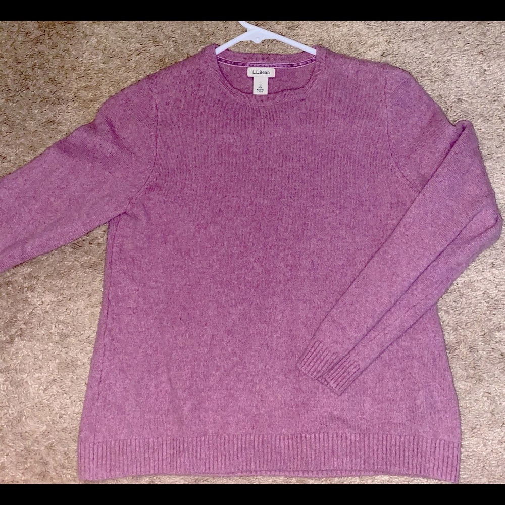 L.L Bean purple cashmere sweater
